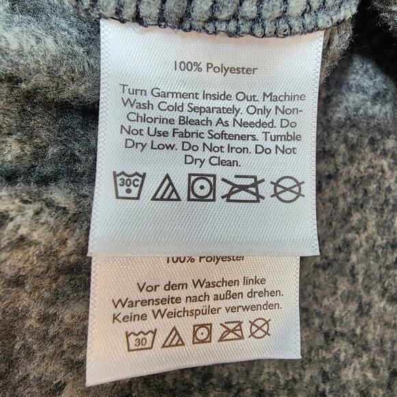 Eddie Bauer Womens Pullover XL Grey 1/4 Snap Fleece Outdoors Hiking Cabin Hiking - Picture 7 of 14